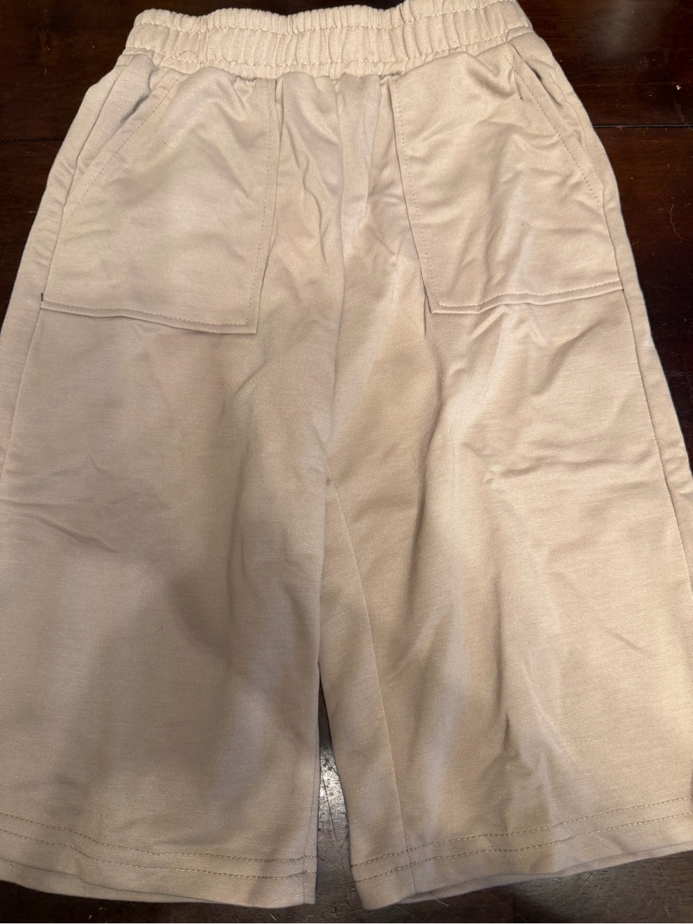 Boys Elastic-Waist Khaki capris